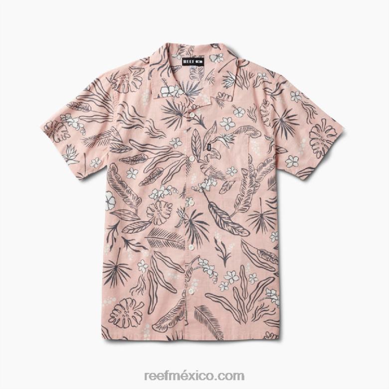 camisa de manga corta rockdale Reef hombres rosa sepia B4FFZ639