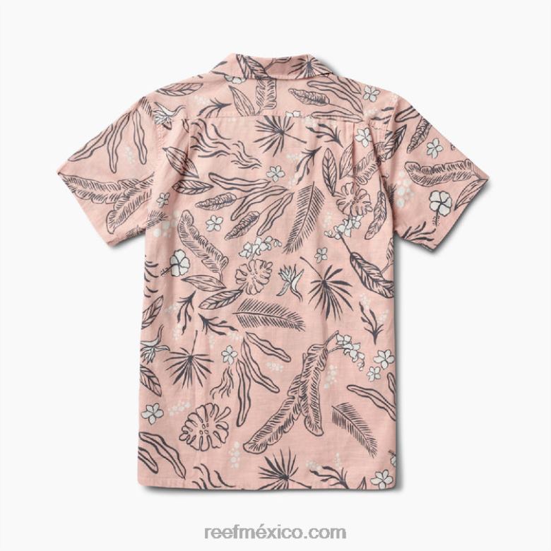 camisa de manga corta rockdale Reef hombres rosa sepia B4FFZ639