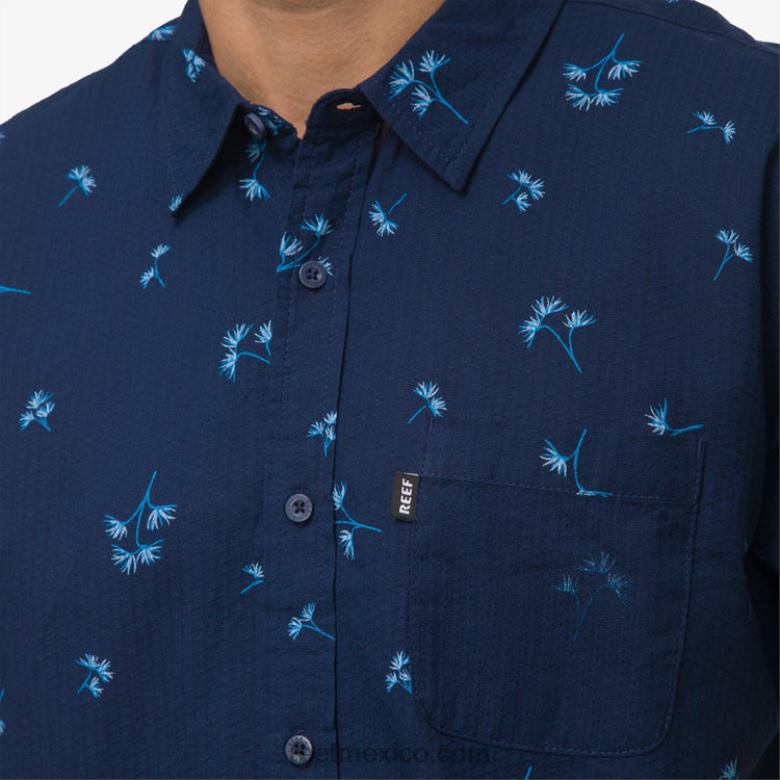 camiseta corbin manga corta Reef hombres insignia azul B4FFZ644