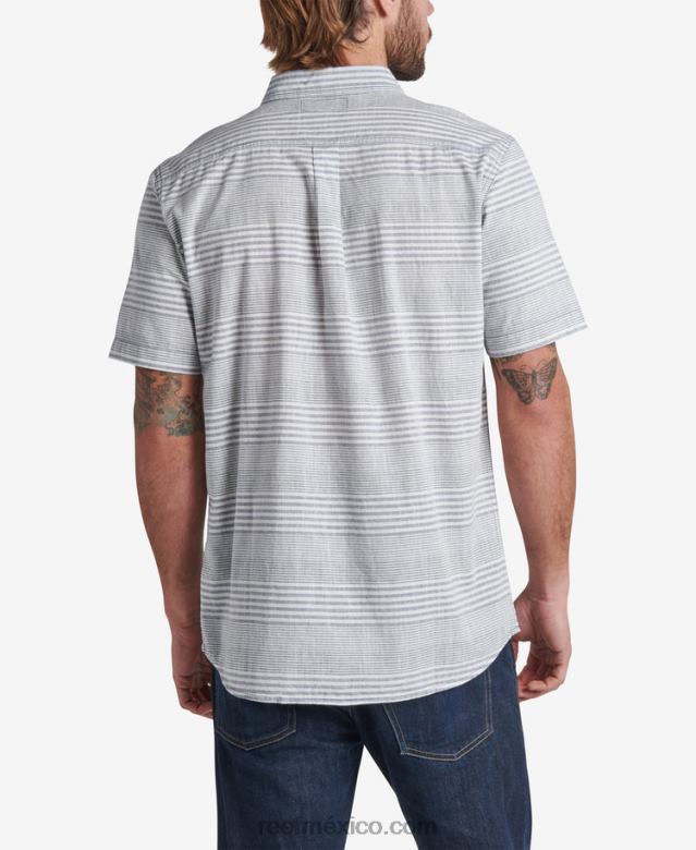 manny camisa de manga corta Reef hombres azul índigo B4FFZ638
