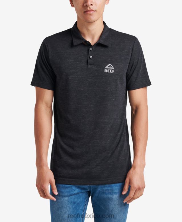 polo de manga corta con tecnología de pistón Reef hombres caviar B4FFZ656