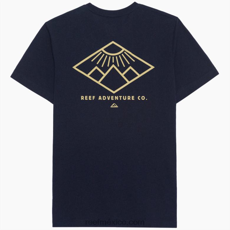 Camiseta de manga corta Peaks Recyclo Reef hombres Armada B4FFZ591