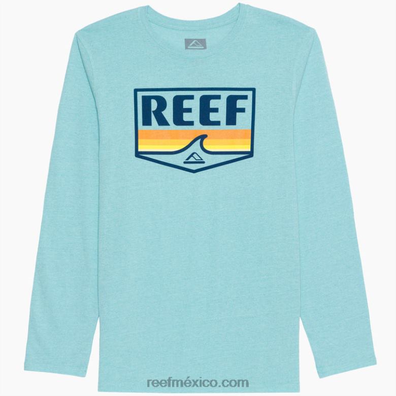 Camiseta de manga larga Savor Recyclo Reef hombres cielo azul B4FFZ597