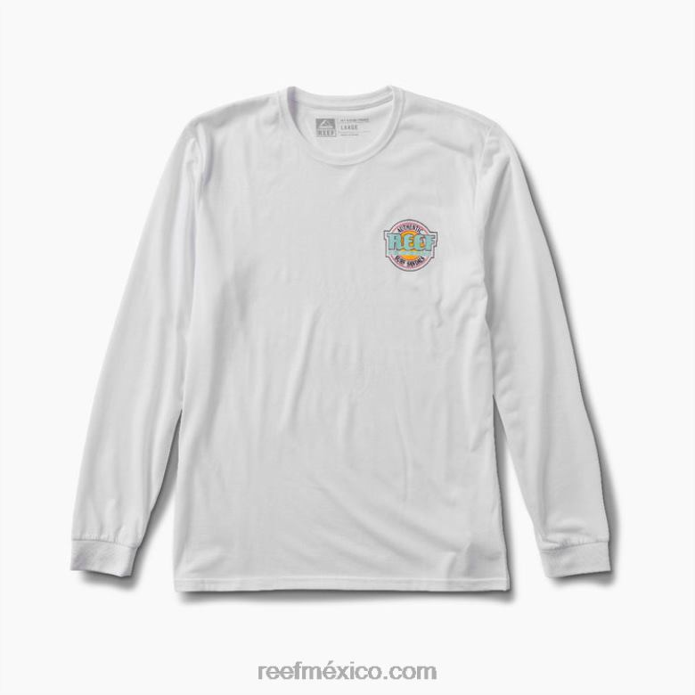 arrecife surfari's surf tee lshombres blanco B4FFZ629