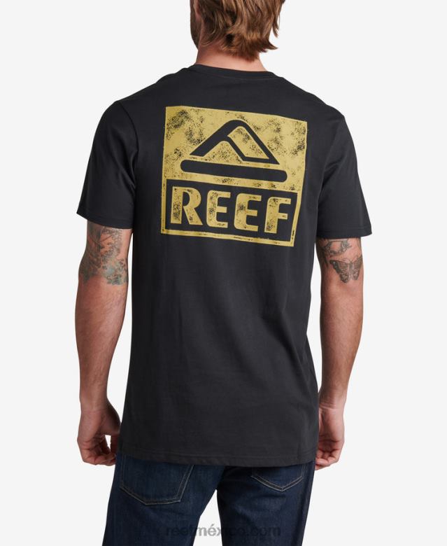camiseta de manga corta Reef hombres caviar B4FFZ561