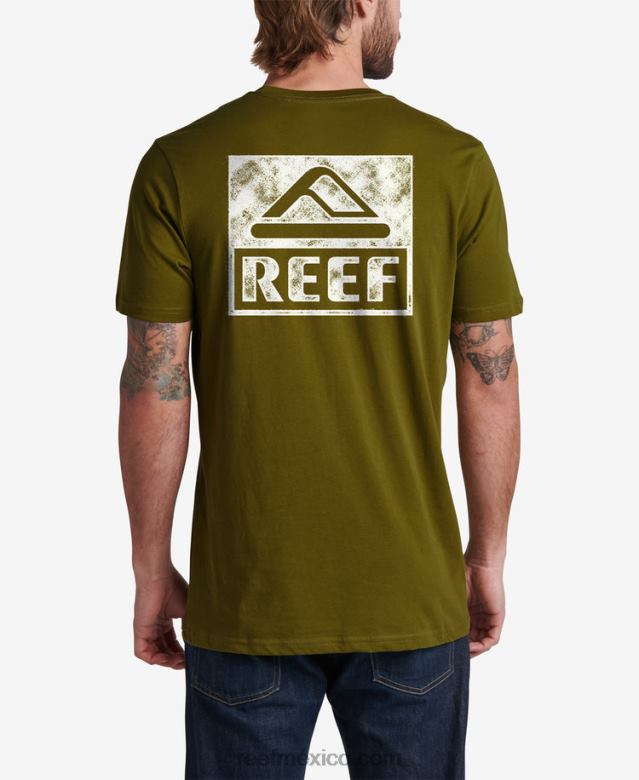 camiseta de manga corta Reef hombres palta B4FFZ581