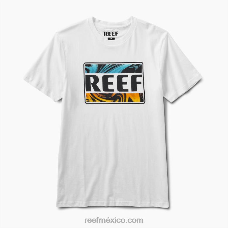camiseta de manga corta de bengala Reef hombres malvavisco B4FFZ617