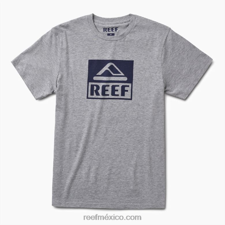 camiseta de manga corta del conductor Reef hombres brezo gris B4FFZ619