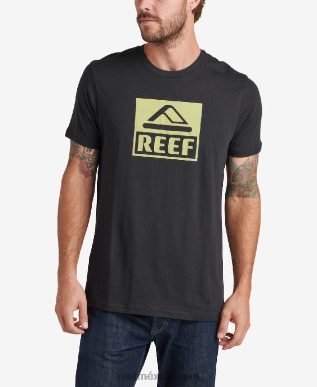 camiseta de manga corta del conductor Reef hombres caviar B4FFZ613
