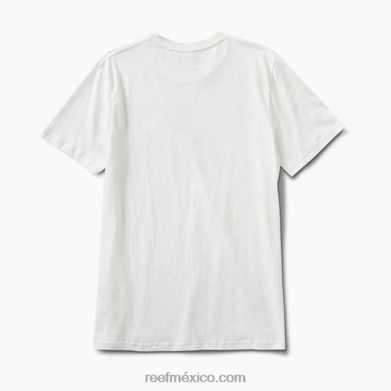 camiseta de manga corta del conductor Reef hombres malvavisco B4FFZ605