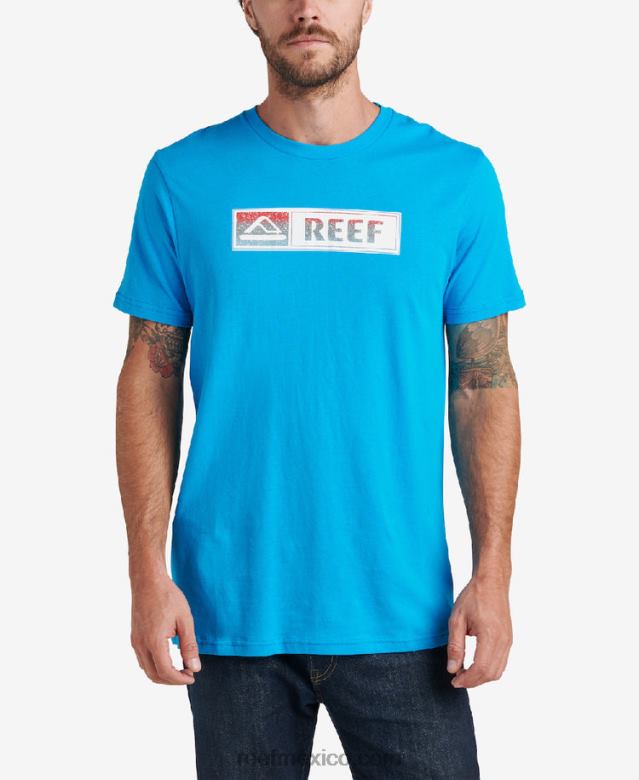 camiseta de manga corta lucis Reef hombres océano hawaiano B4FFZ599