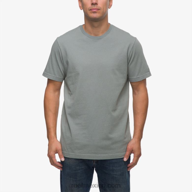 camiseta de manga corta marte Reef hombres verde chino B4FFZ558