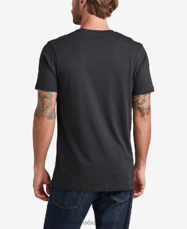 camiseta de manga corta shimmy Reef hombres caviar B4FFZ607