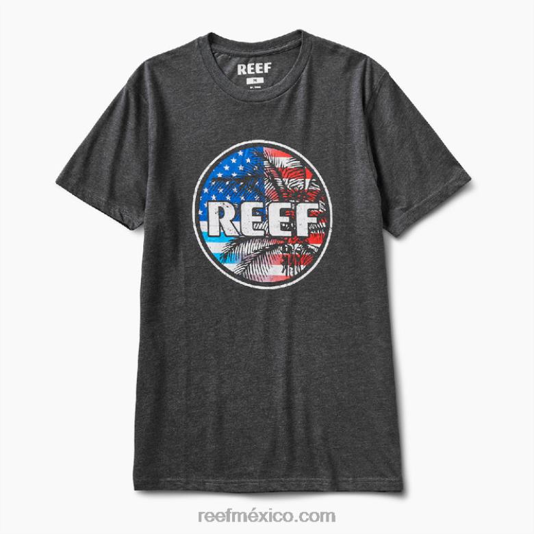 camiseta de manga corta wilson Reef hombres brezo de carbón B4FFZ633