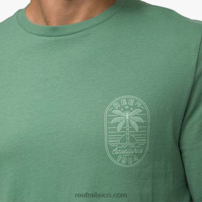 camiseta de manga larga paraíso Reef hombres hiedra oscura B4FFZ584