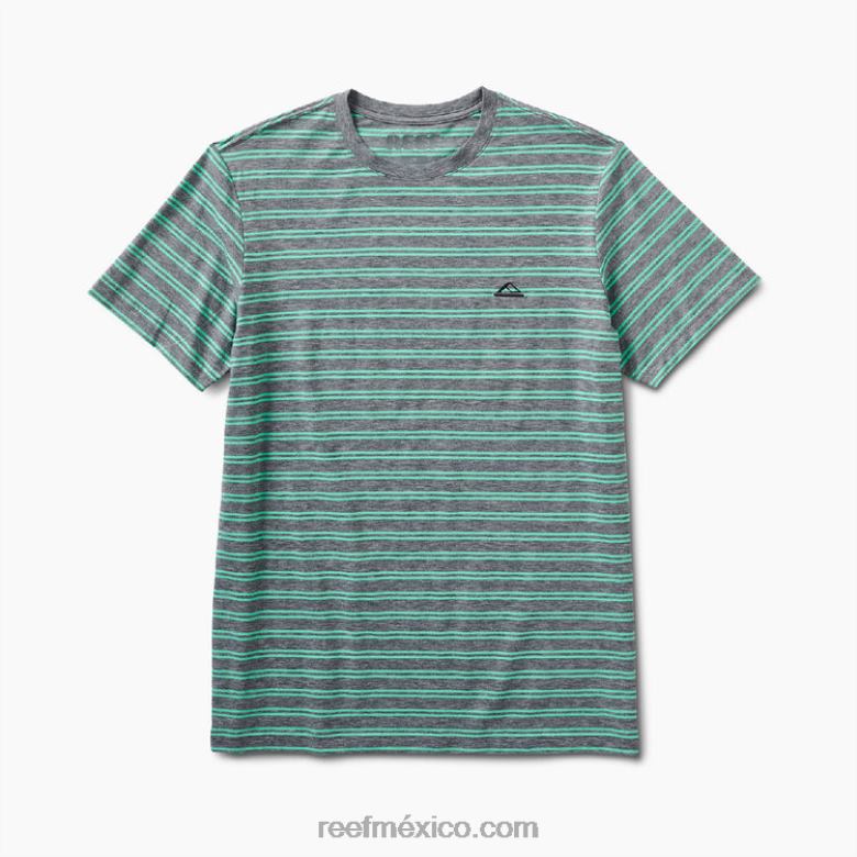 camiseta de punto de manga corta sutter Reef hombres caviar B4FFZ604