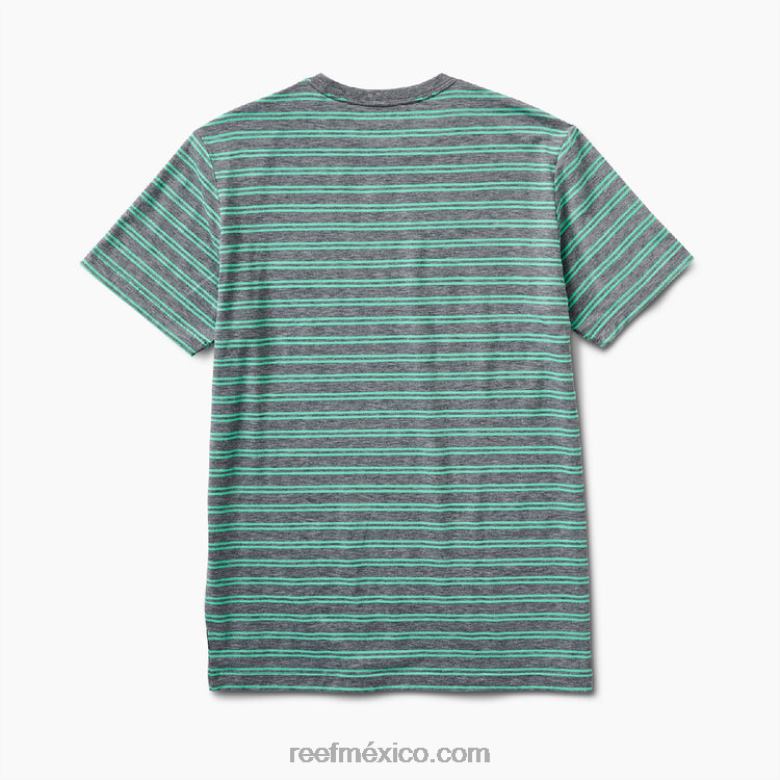 camiseta de punto de manga corta sutter Reef hombres caviar B4FFZ604