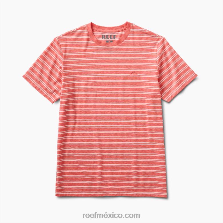 camiseta de punto de manga corta sutter Reef hombres hibisco B4FFZ585