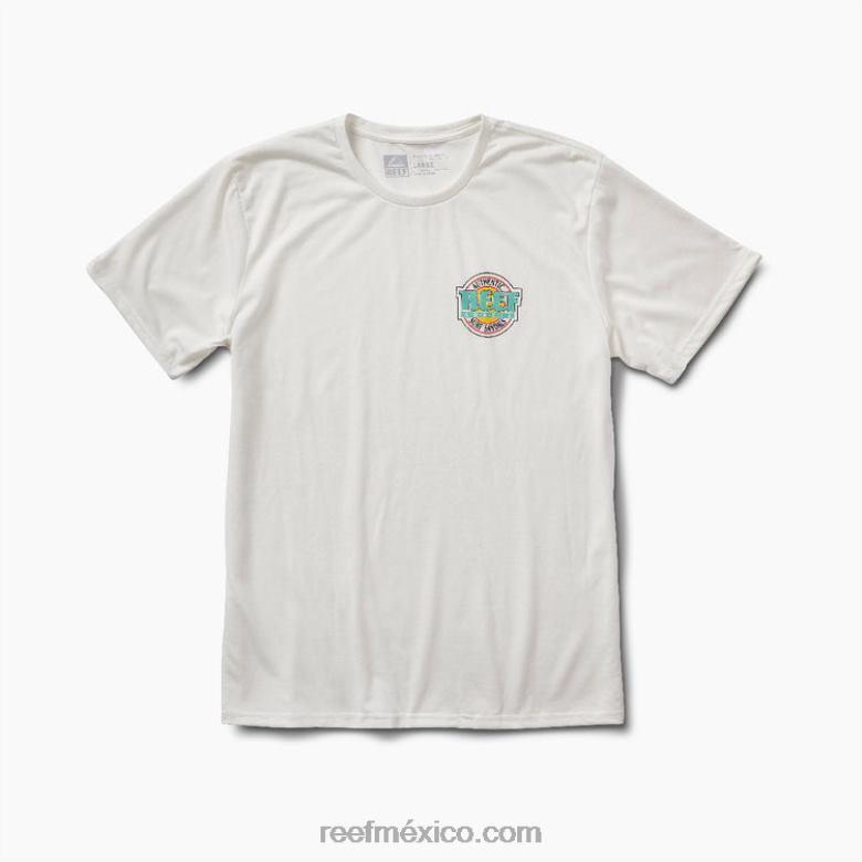 camiseta de surf de arrecife surfarihombres blanco/aguamarina B4FFZ628
