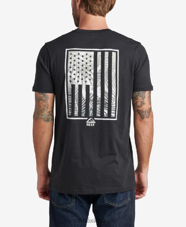 camiseta jamison manga corta Reef hombres caviar B4FFZ572