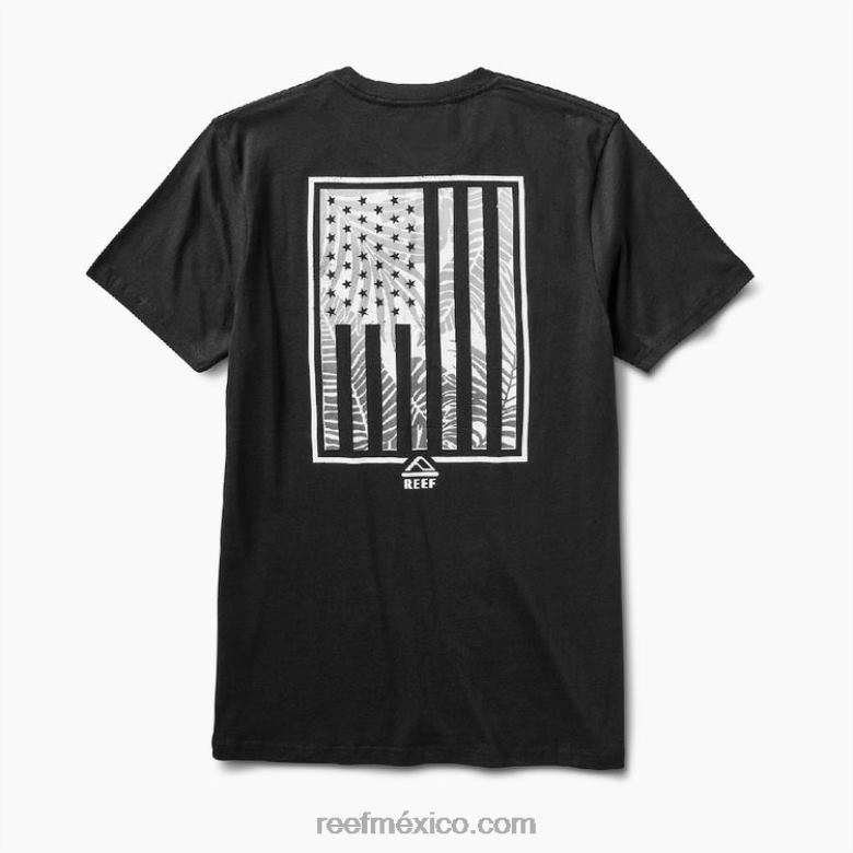 camiseta jamison manga corta Reef hombres caviar B4FFZ572