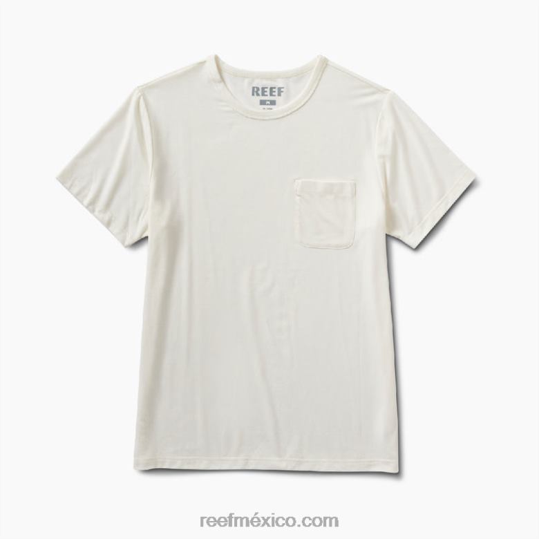 camiseta smith de punto con bolsillo y manga corta Reef hombres malvavisco B4FFZ610