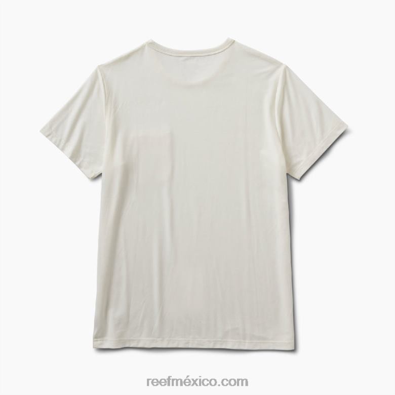 camiseta smith de punto con bolsillo y manga corta Reef hombres malvavisco B4FFZ610