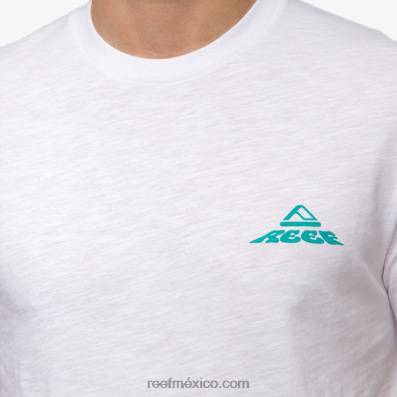 flotar en camiseta de manga corta Reef hombres blanco brillante B4FFZ576