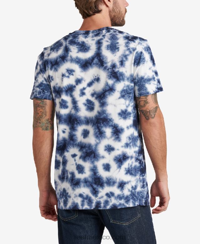 medir camiseta de manga corta Reef hombres insignia nube azul B4FFZ596