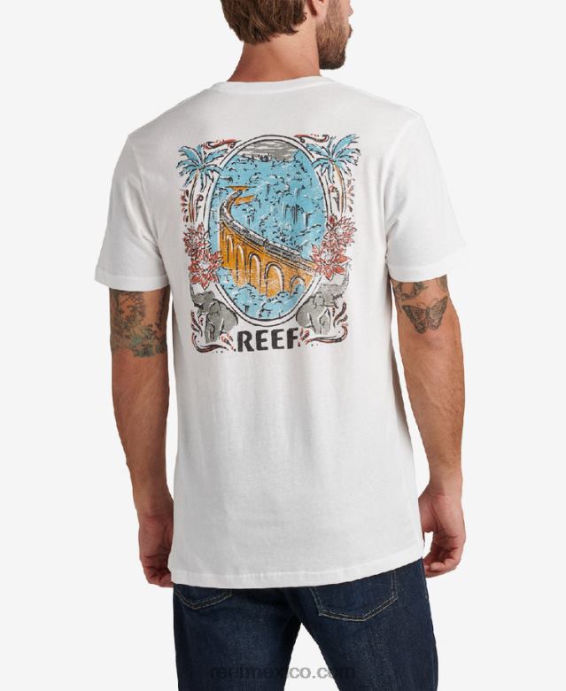 playera de manga corta aventura Reef hombres malvavisco B4FFZ555