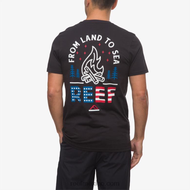 playera de manga corta boom boom Reef hombres caviar B4FFZ580