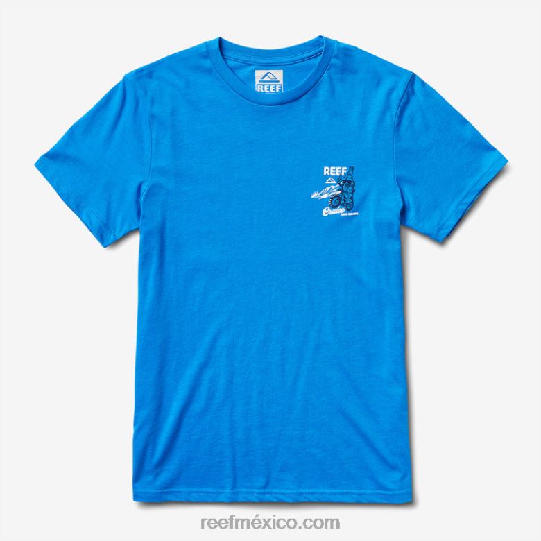 playera de manga corta crucero Reef hombres azul francés B4FFZ573
