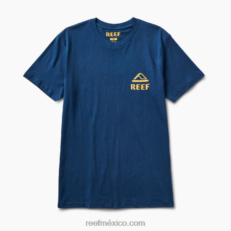 playera de manga corta de depredador Reef hombres insignia azul B4FFZ631