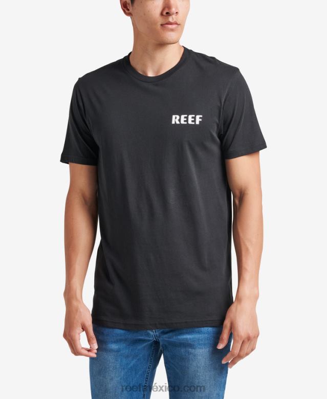 unir camiseta de manga corta Reef hombres caviar B4FFZ608