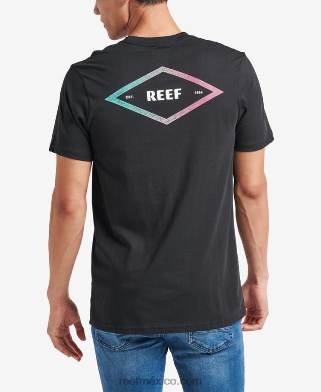 unir camiseta de manga corta Reef hombres caviar B4FFZ608