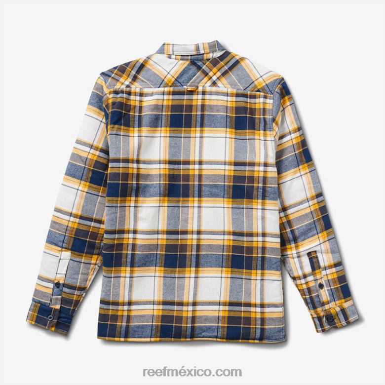 chamarra de manga larga hickman Reef hombres azul índigo B4FFZ730