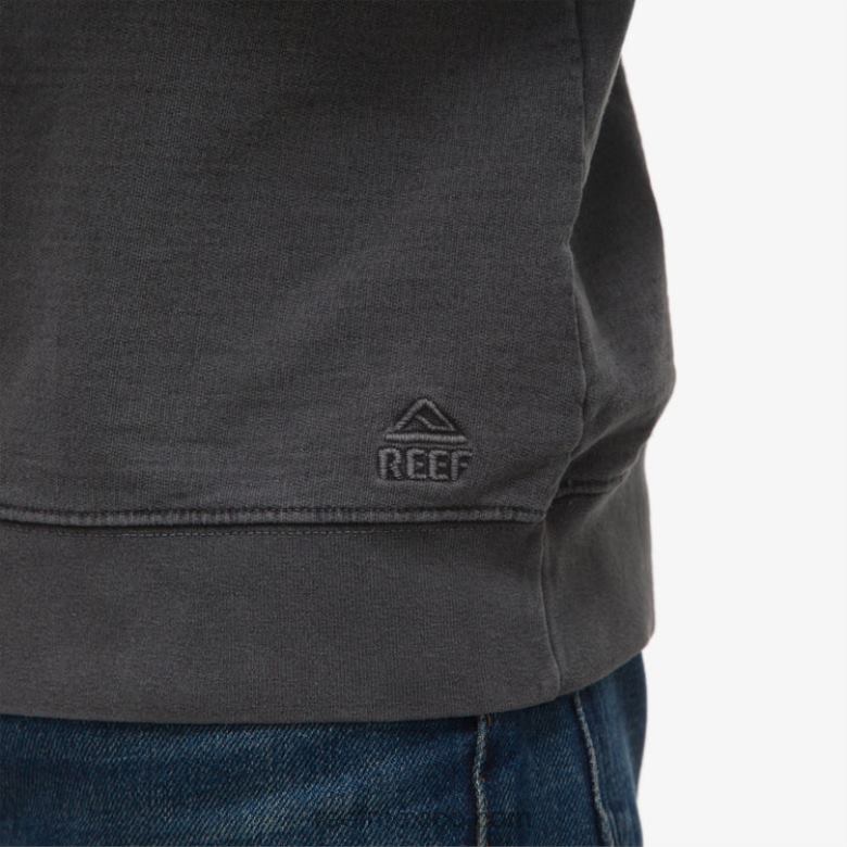 jersey de cuello redondo vivas Reef hombres negro pirata B4FFZ724