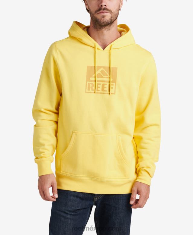 línea de base sudadera con capucha Reef hombres amarillo prímula B4FFZ736