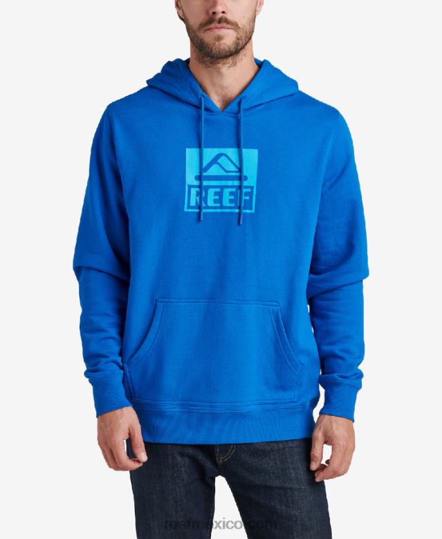 línea de base sudadera con capucha Reef hombres azul lapislázuli B4FFZ740