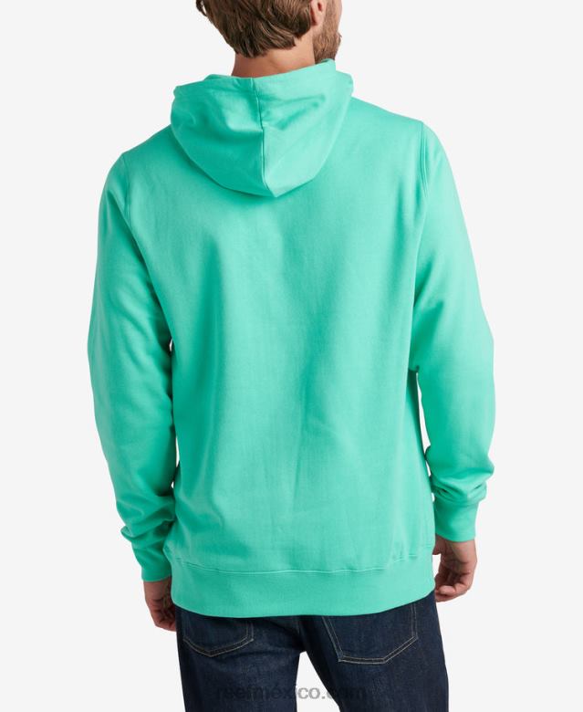línea de base sudadera con capucha Reef hombres verde electrico B4FFZ738