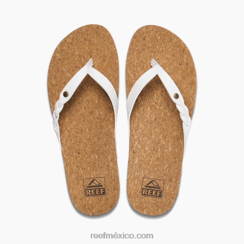 giro de la cancha de cojín Reef mujer blanco B4FFZ47