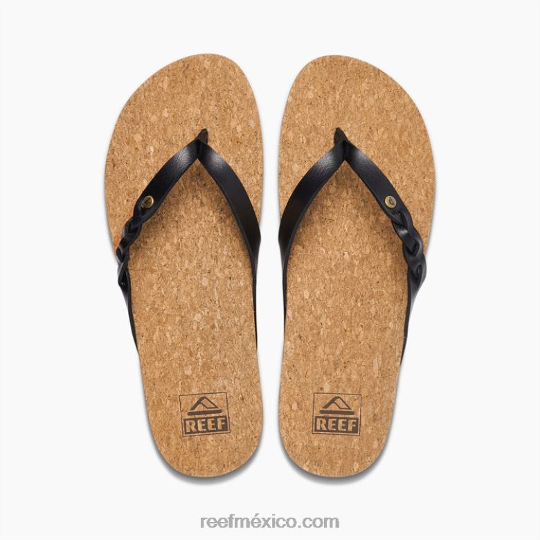 giro de la cancha de cojín Reef mujer negro B4FFZ49