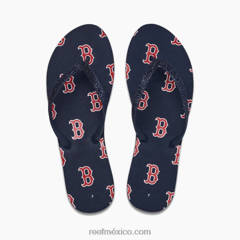 observador de estrellas x mlb Reef mujer medias Rojas B4FFZ155