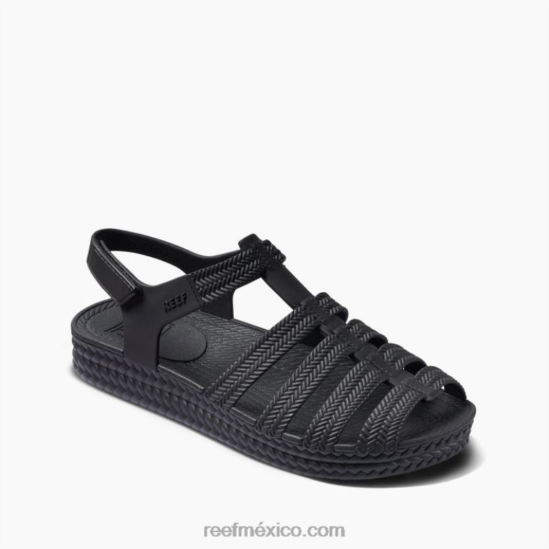 agua con playas Reef mujer negro B4FFZ103