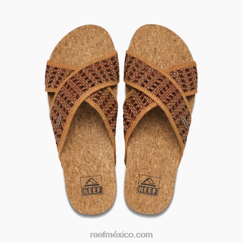 cojín tejido flor Reef mujer morena B4FFZ4