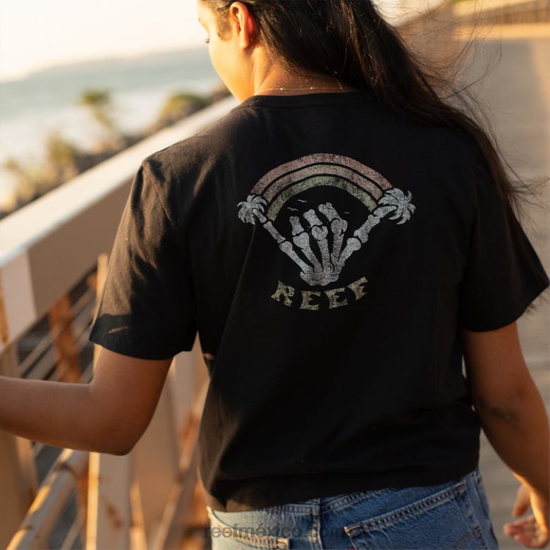 camiseta corta de manga corta en algún lugar Reef mujer caviar B4FFZ270