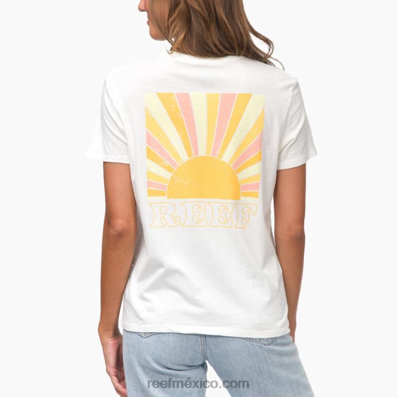 camiseta de manga corta más ligera Reef mujer malvavisco B4FFZ272