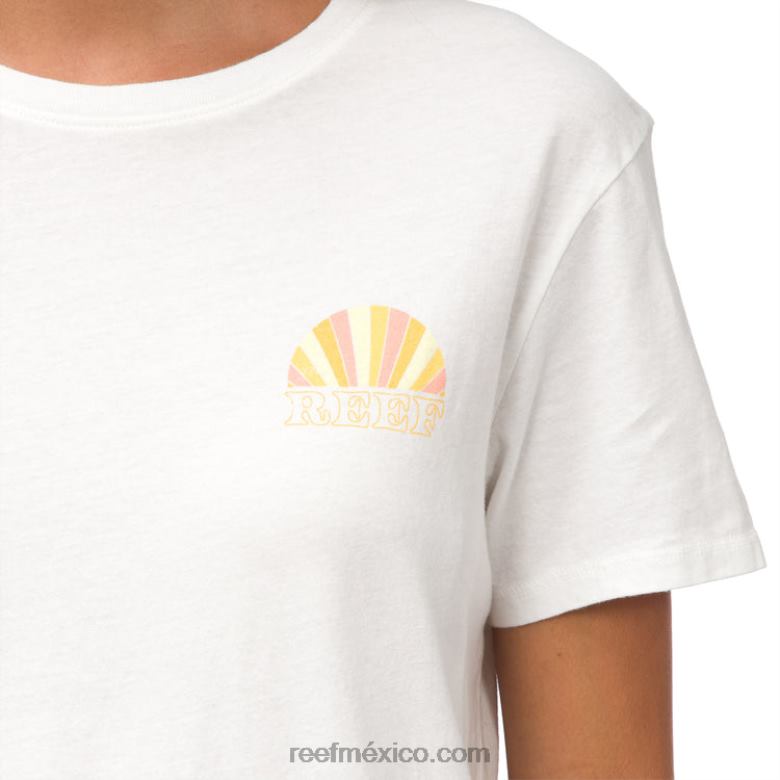camiseta de manga corta más ligera Reef mujer malvavisco B4FFZ272