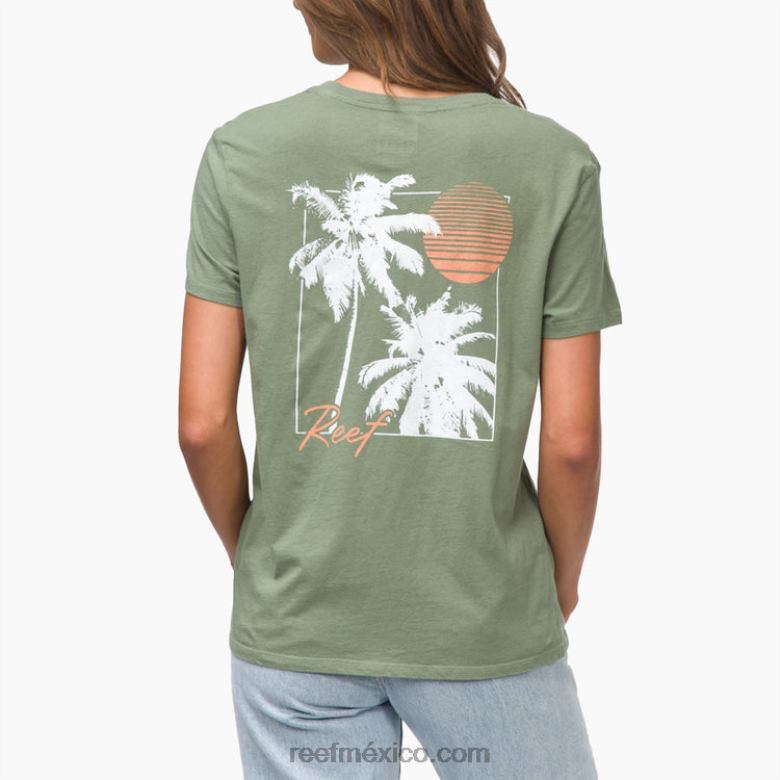 camiseta de manga corta ridley Reef mujer espuma marina B4FFZ282