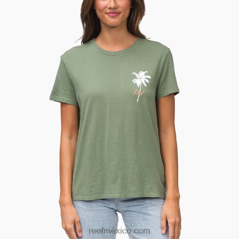 camiseta de manga corta ridley Reef mujer espuma marina B4FFZ282